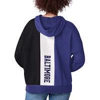 Women's Starter Purple Baltimore Ravens Power Move Long Sleeve Pullover Hoodie