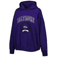Women's Tommy Hilfiger Purple Baltimore Ravens Becca Drop Shoulder Pullover Hoodie