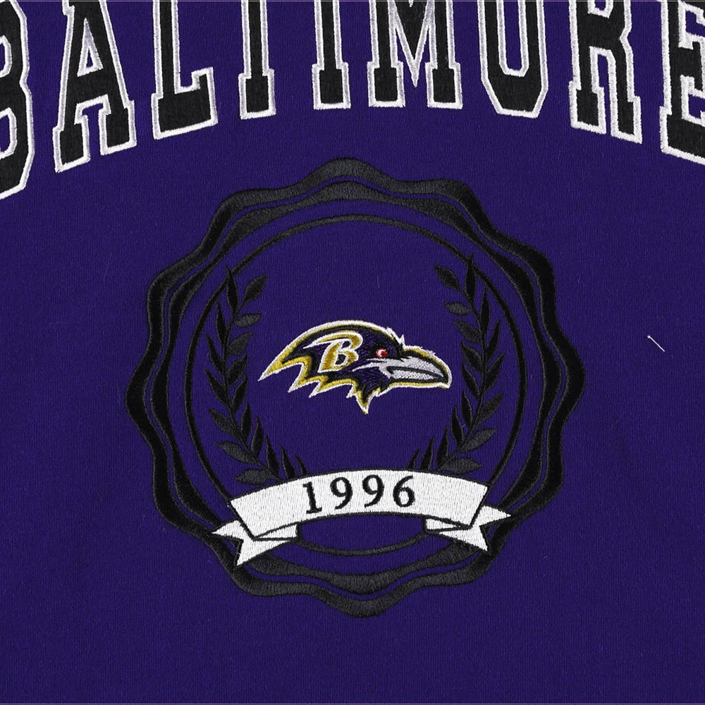 Women's Tommy Hilfiger Purple Baltimore Ravens Becca Drop Shoulder Pullover Hoodie