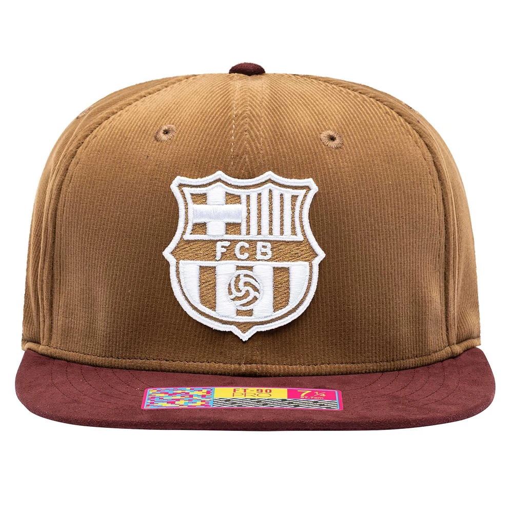 Men's Brown Barcelona Cognac Fitted Hat