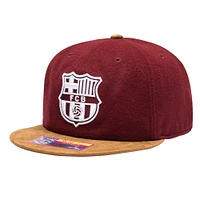 Men's Burgundy Barcelona Lafayette Snapback Hat