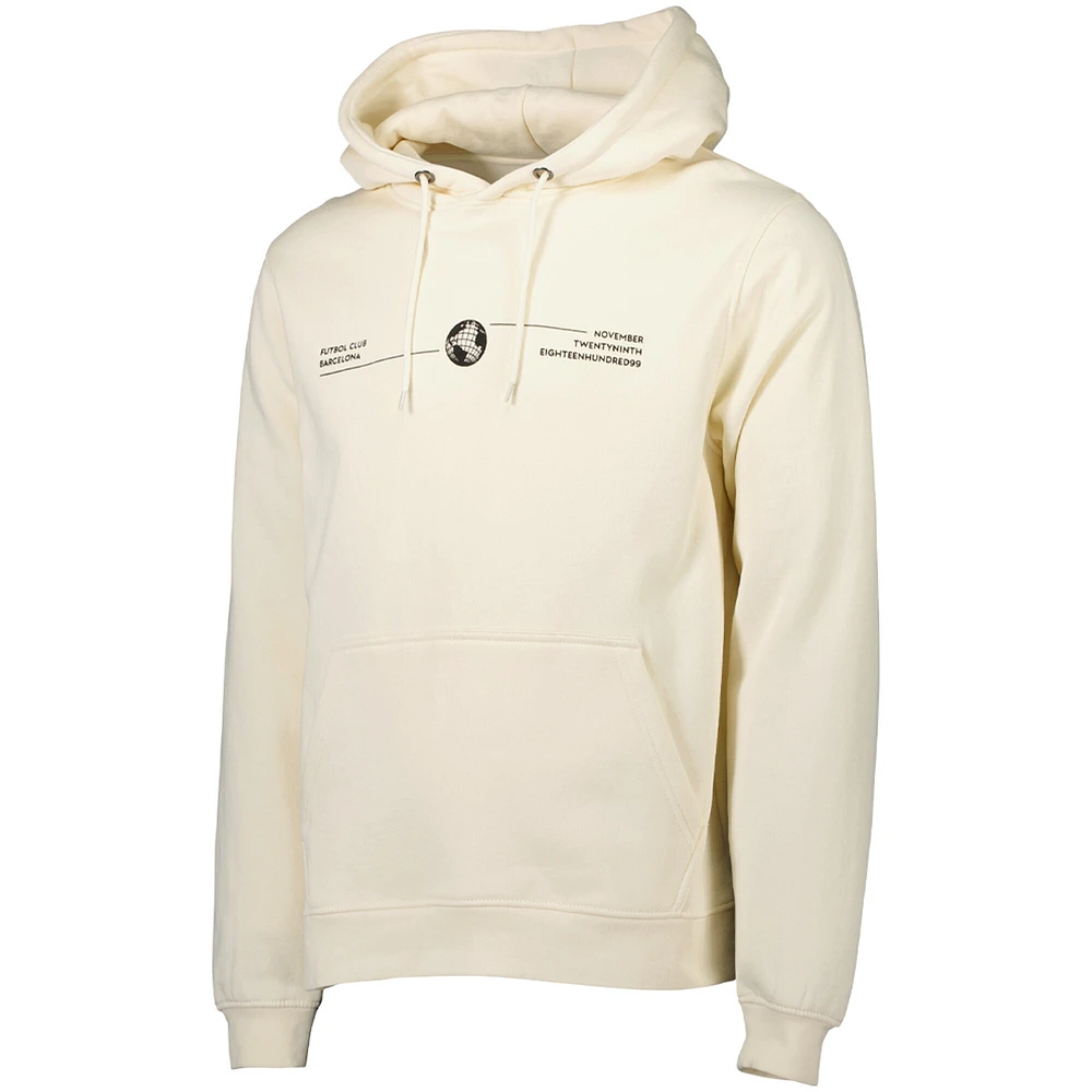 Men's Cream Barcelona Fashion Pullover Hoodie