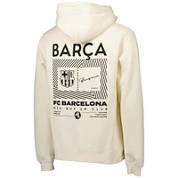 Men's Cream Barcelona Fashion Pullover Hoodie