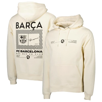Men's Cream Barcelona Fashion Pullover Hoodie