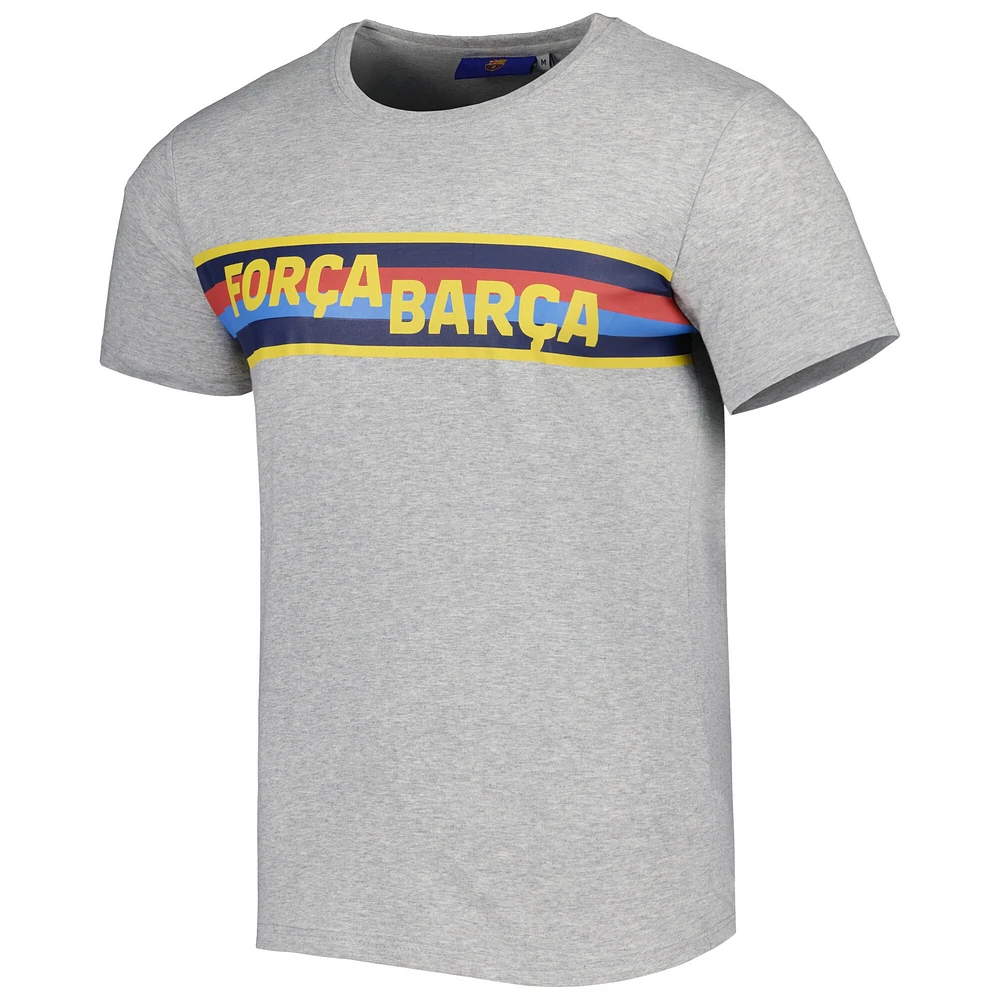 Men's Heathered Gray Barcelona Foundation T-Shirt