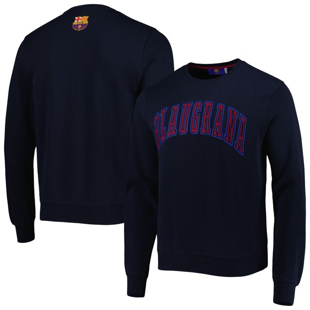 Sweatshirt Homme Bleu Marine Barcelona Retro