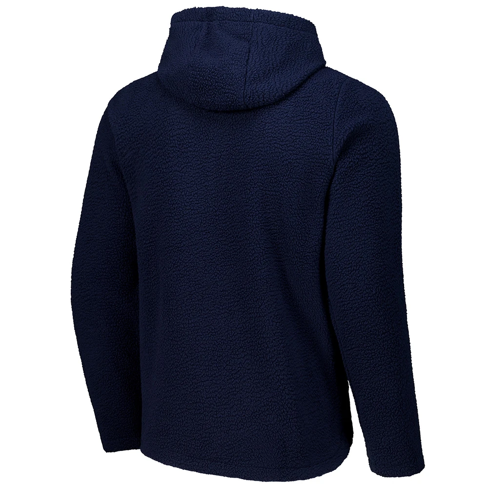 Men's  Navy Barcelona Sherpa Full-Zip Hoodie Jacket