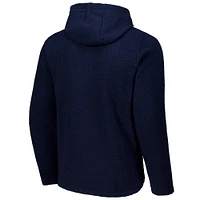 Men's  Navy Barcelona Sherpa Full-Zip Hoodie Jacket
