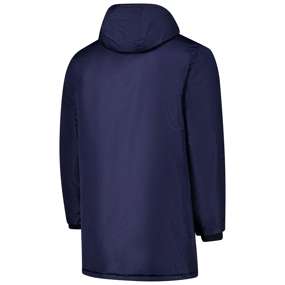 Men's Navy Barcelona Winter Field Park Full-Zip Hoodie Jacket