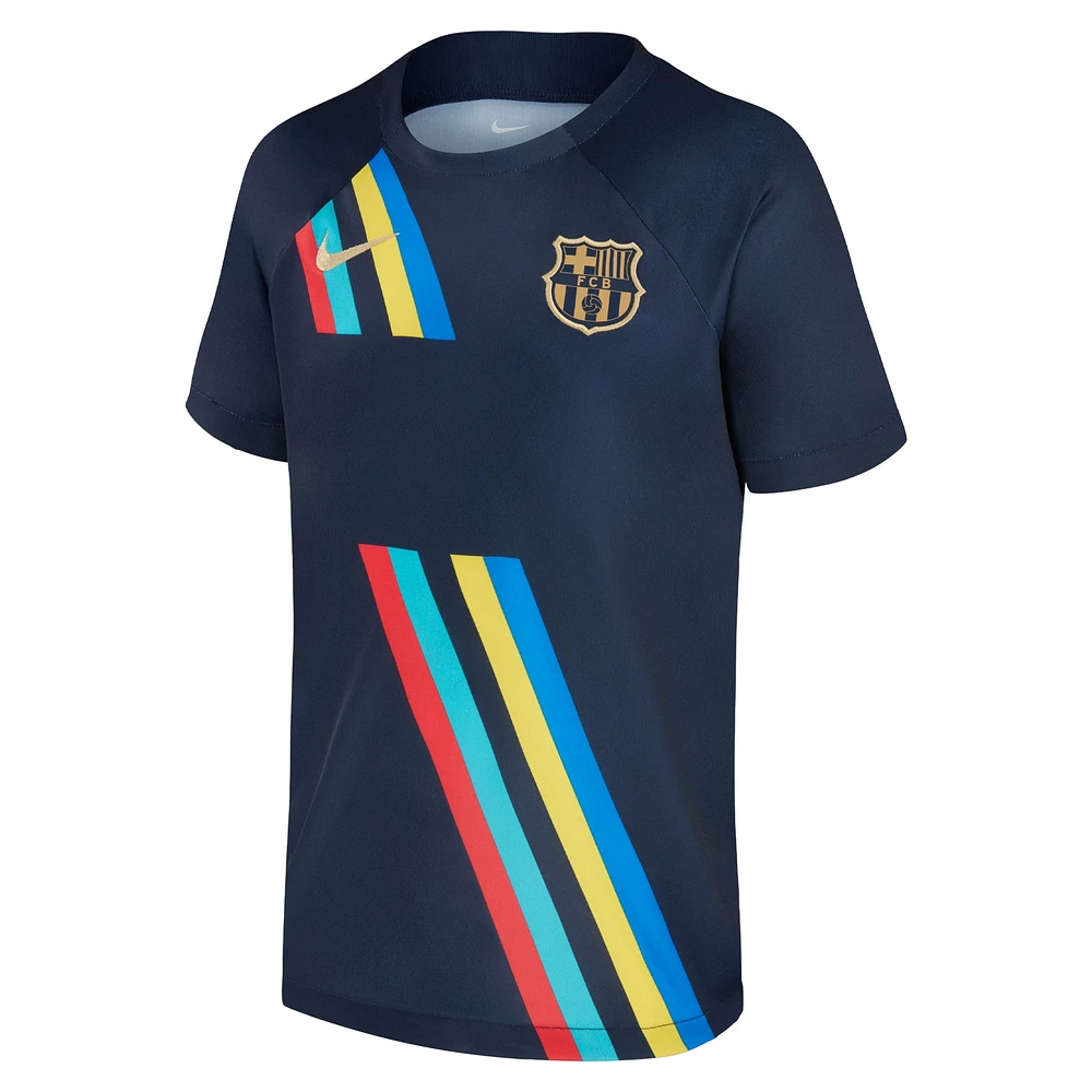 Men's Nike Navy Barcelona 2022/23 Away Pre-Match Top