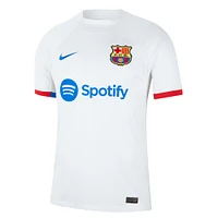 Maillot Nike Barcelona 2023/24 Extérieur Stadium Replica Homme Blanc