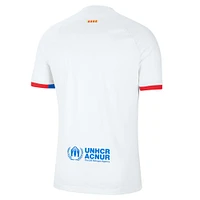 Maillot Nike Barcelona 2023/24 Extérieur Stadium Replica Homme Blanc