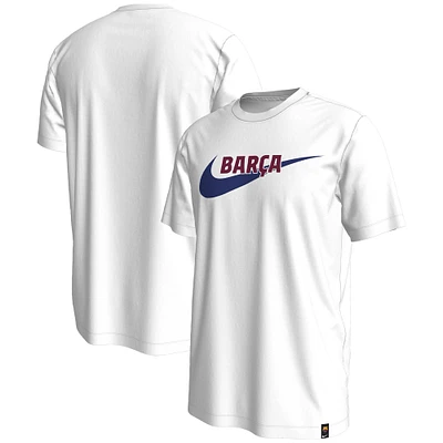 T-shirt blanc Nike Barcelona Swoosh pour homme