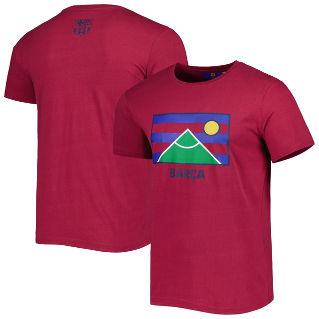 T-shirt rouge Barcelona Culture pour homme