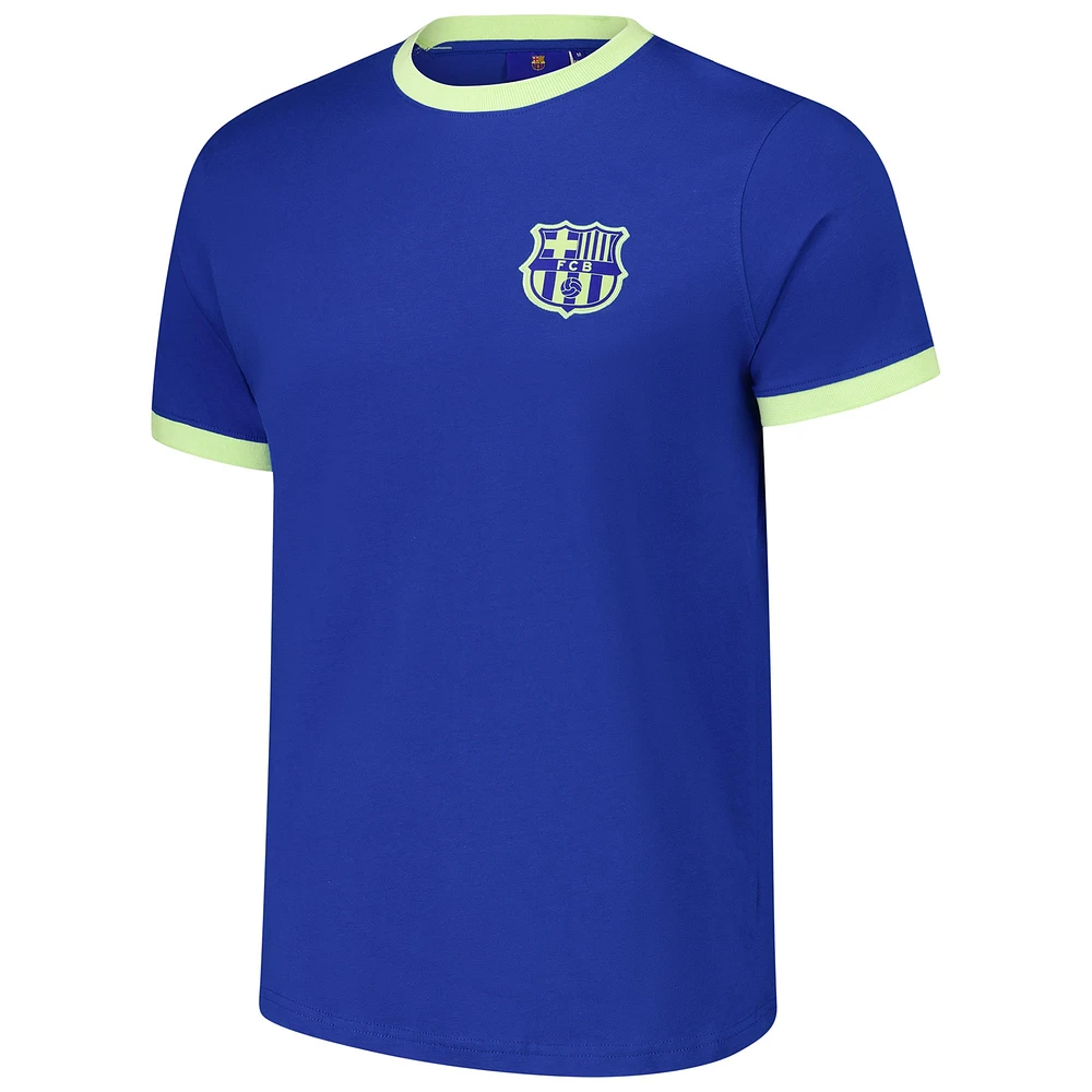 Men's  Royal Barcelona Goal Line Ringer T-Shirt