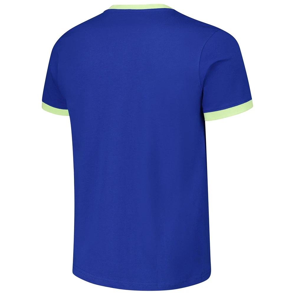 Men's  Royal Barcelona Goal Line Ringer T-Shirt