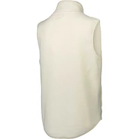 Men's White Barcelona Pile Full-Zip Vest