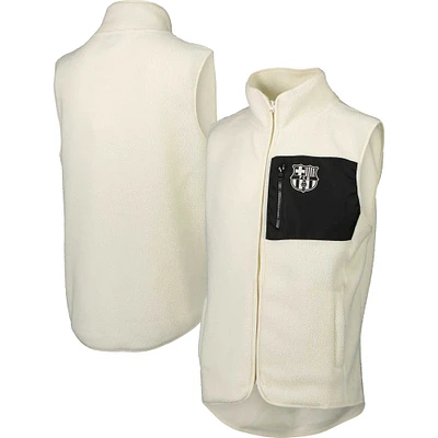 Veste Homme Blanche Barcelona Pile Full Zip