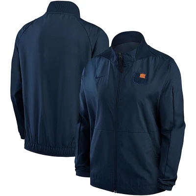 Veste entièrement zippée Nike Barcelona Team Anthem Raglan Performance pour femme - Bleu