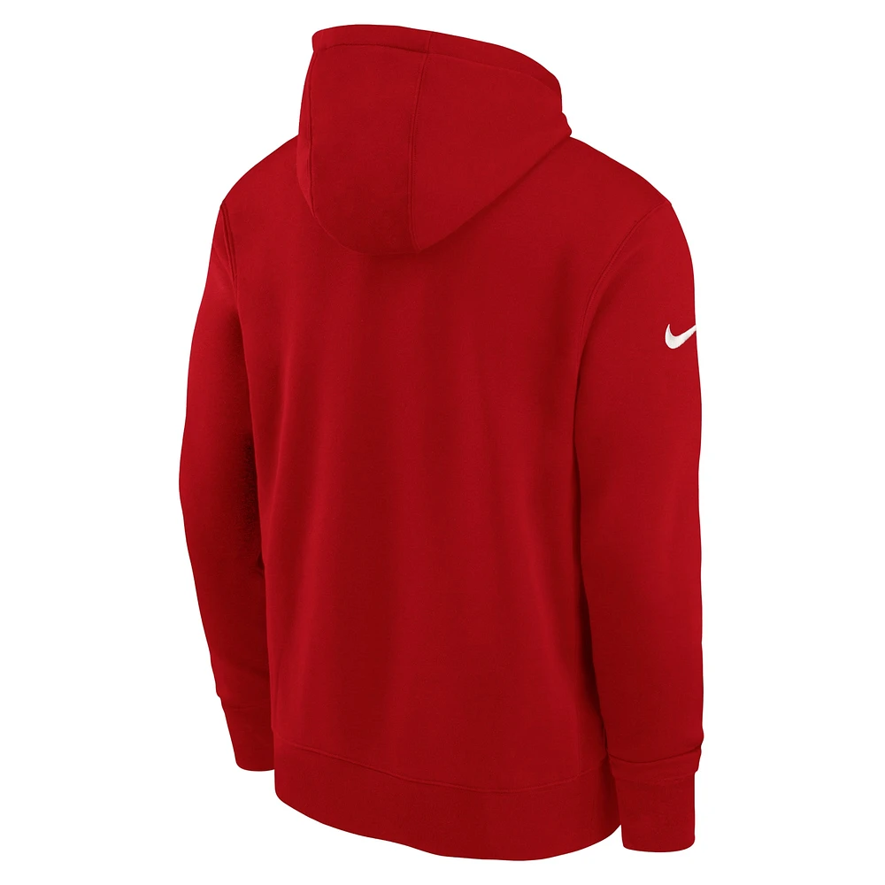 Women's Nike Red Barcelona Essential Pullover Hoodie