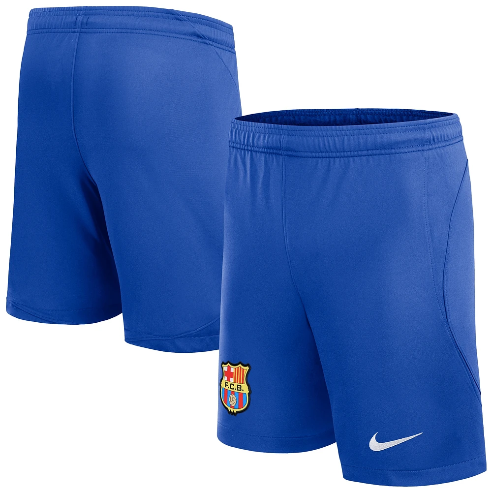 Short Nike Royal Barcelona 2023/24 Extérieur Stadium Performance pour Enfant