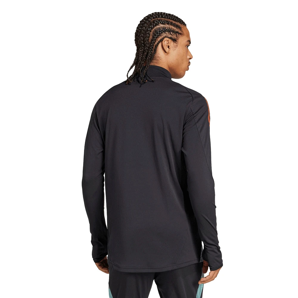 Men's adidas Black Bayern Munich 2024/25 AEROREADY Raglan Quarter-Zip Training Top