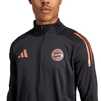 Men's adidas Black Bayern Munich 2024/25 AEROREADY Raglan Quarter-Zip Training Top