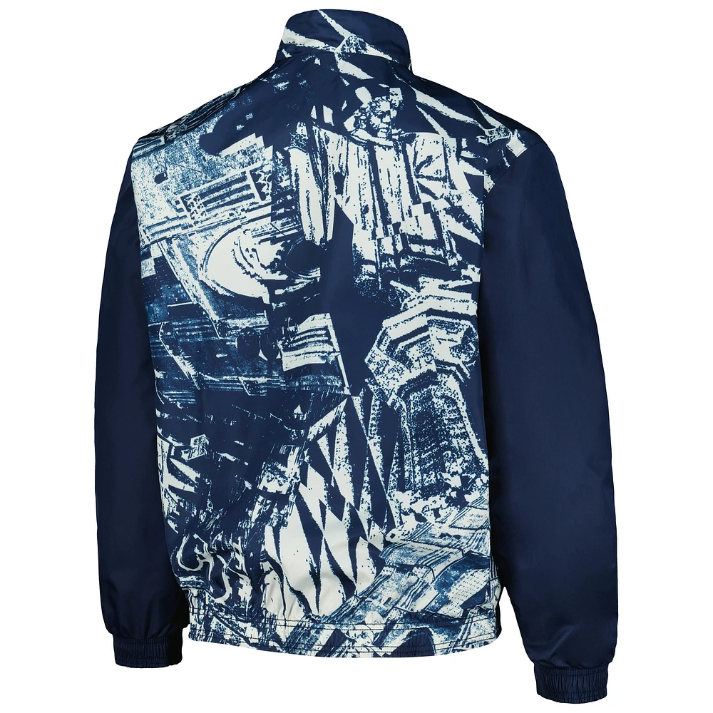 Men's adidas  Blue Bayern Munich 2023/24 Reversible Anthem Full-Zip Jacket