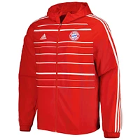 Men's adidas Red Bayern Munich DNA Raglan Full-Zip Hoodie Windbreaker Jacket