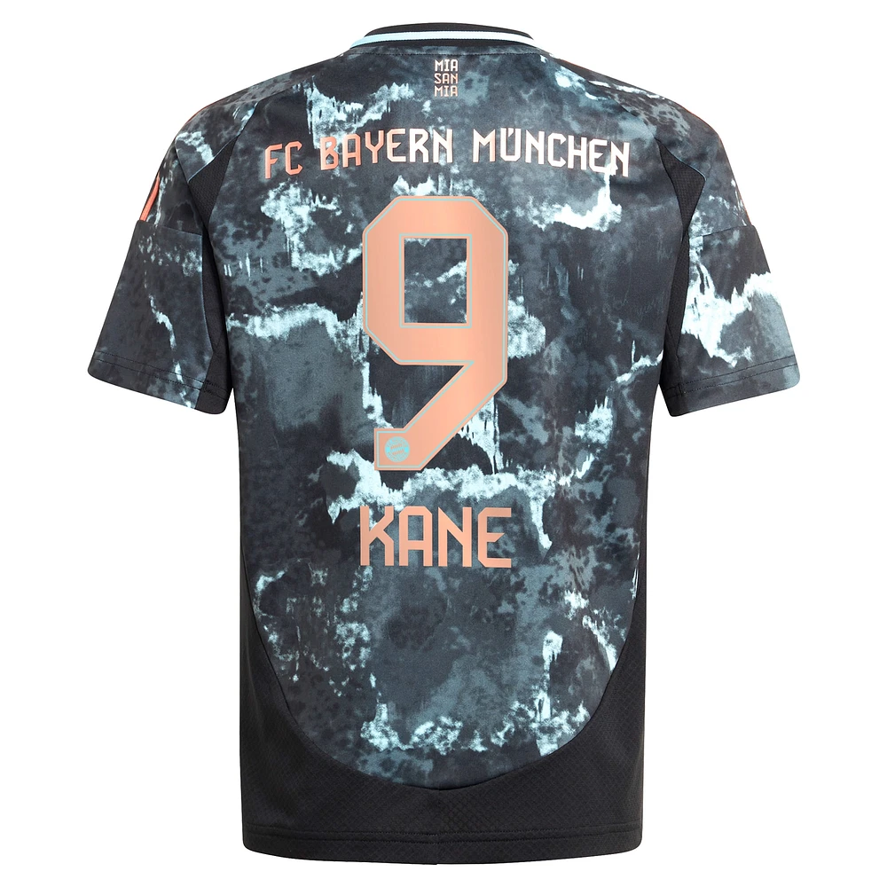 Youth adidas Harry Kane Black Bayern Munich 2024/25 Away Replica Player Jersey
