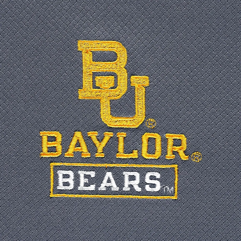 Men's Champion Gray Baylor Bears Textured Quarter-Zip Jacket