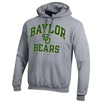 Men's Champion Heather Gray Baylor Bears High Motor Pullover Hoodie