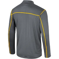 Men's Colosseum Black Baylor Bears Cameron Quarter-Zip Windshirt