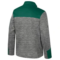 Men's Colosseum  Gray/Green Baylor Bears Guard Full-Zip Jacket