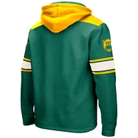Men's Colosseum Green Baylor Bears 2.0 Lace-Up Pullover Hoodie