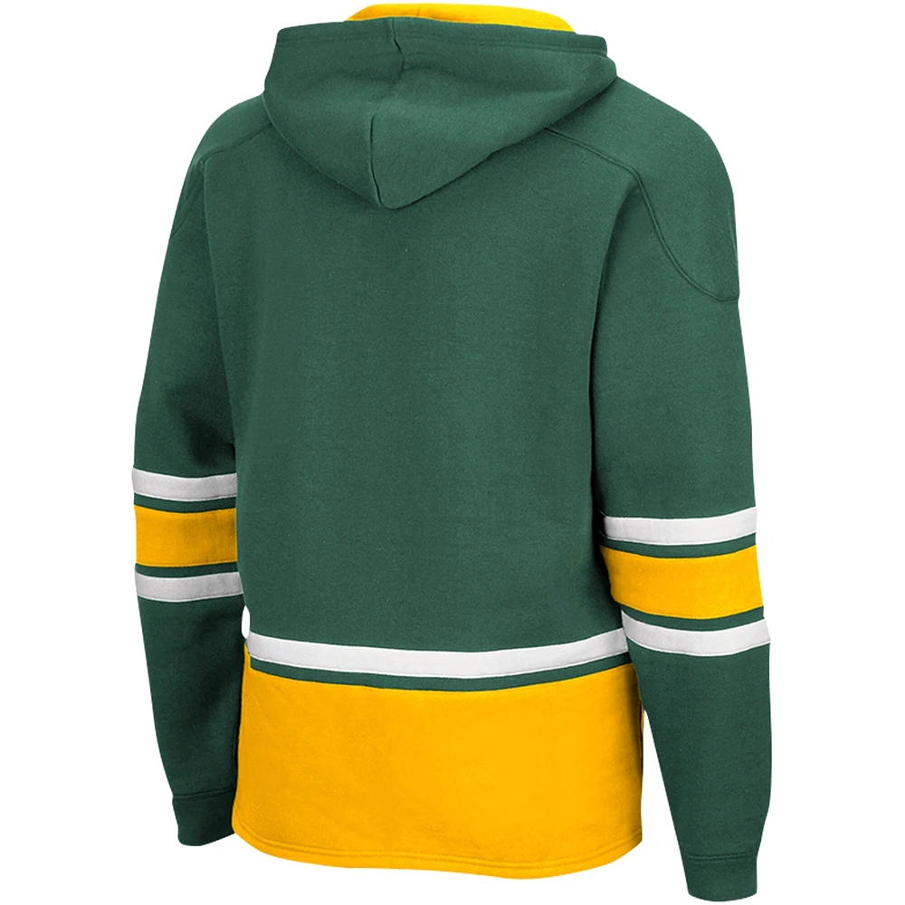 Men's Colosseum Green Baylor Bears Lace Up 3.0 Pullover Hoodie