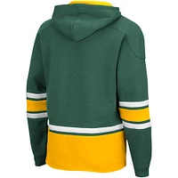 Men's Colosseum Green Baylor Bears Lace Up 3.0 Pullover Hoodie