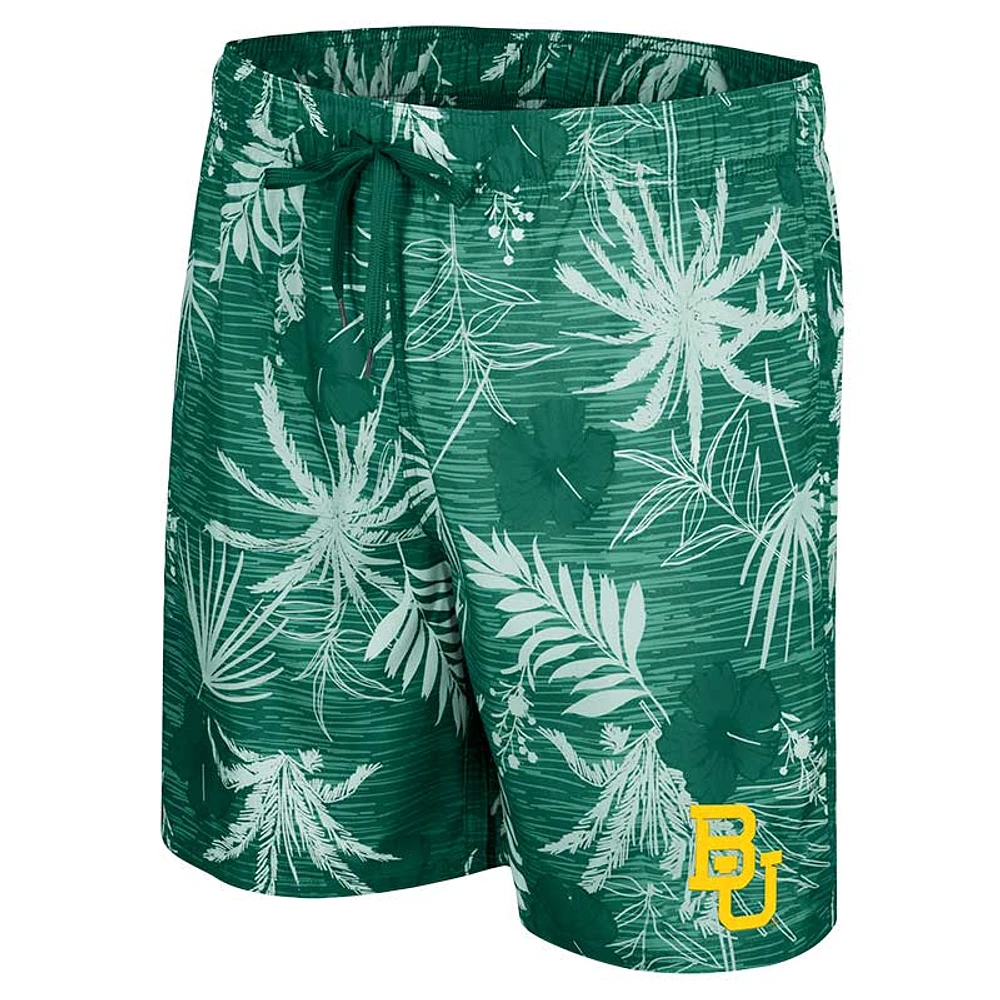 Men's Colosseum Green Baylor Bears What Else is New Swim Shorts