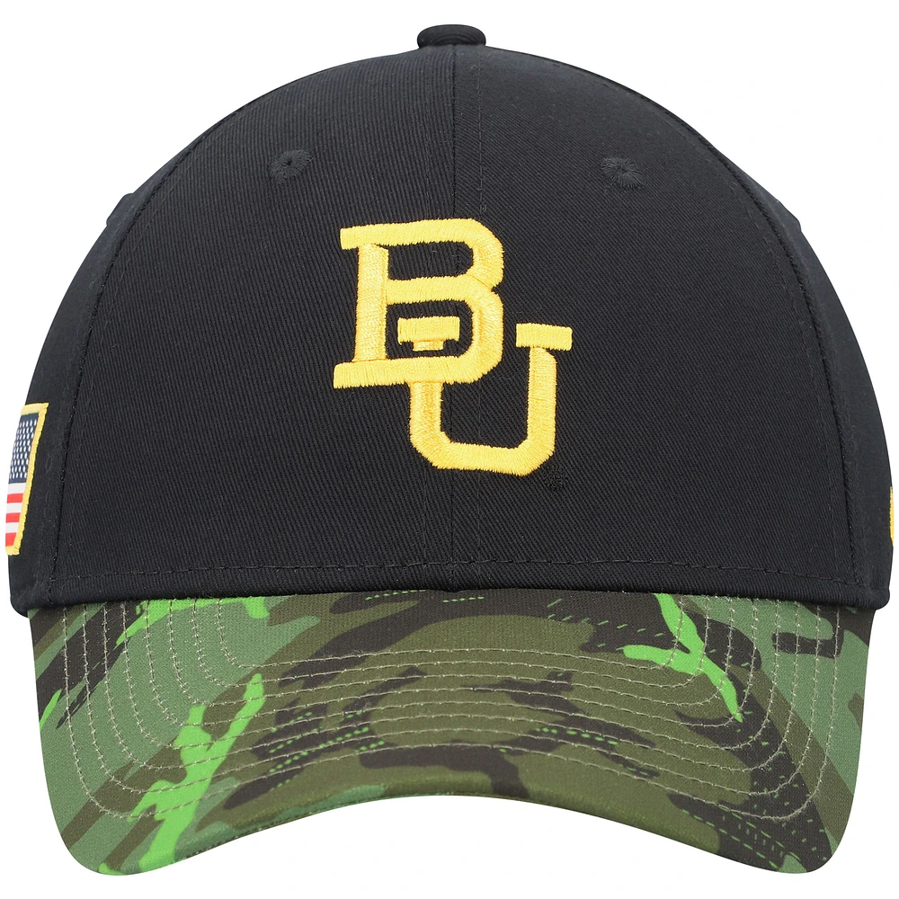 Men's Nike Black/Camo Baylor Bears Veterans Day 2Tone Legacy91 Adjustable Hat