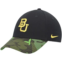 Men's Nike Black/Camo Baylor Bears Veterans Day 2Tone Legacy91 Adjustable Hat