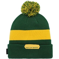 Men's Nike Green Baylor Bears Sideline Team Cuffed Knit Hat with Pom