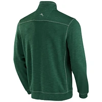 Men's Tommy Bahama Green Baylor Bears Sport Tobago Bay Tri-Blend Half-Zip Jacket