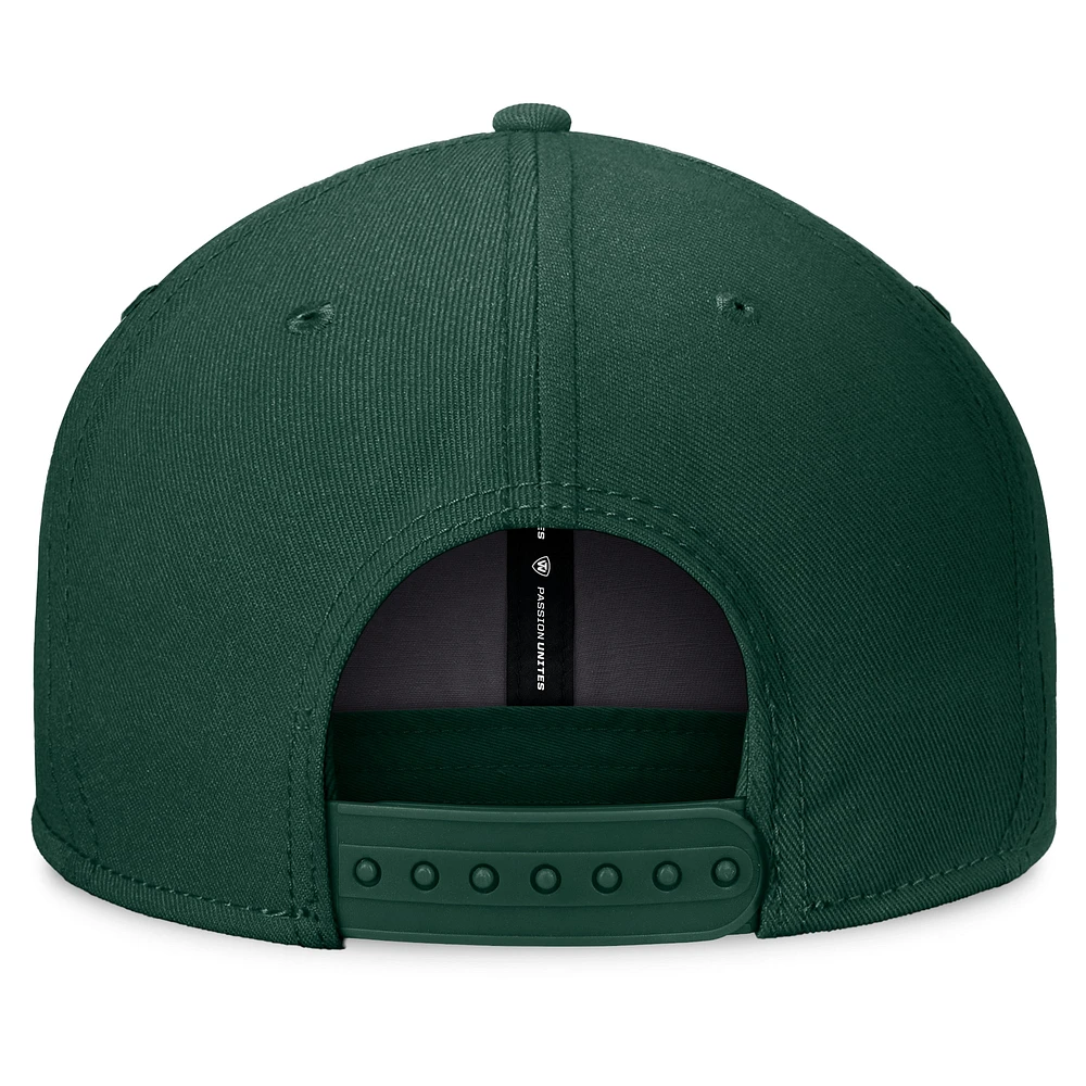 Men's Top of the World Green Baylor Bears Fundamental Snapback Hat