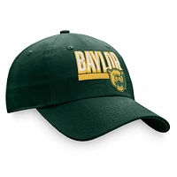 Men's Top of the World Green Baylor Bears Slice Adjustable Hat