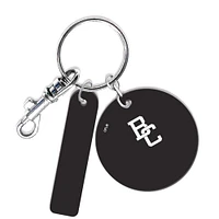 BC Lions Personalized Leather Round Keychain