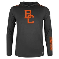 Men's New Era Black BC Lions Sideline Corral Long Sleeve Hoodie T-Shirt