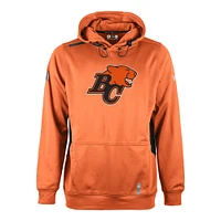 Men's New Era  Orange BC Lions Sideline Clutch Performance Pullover Hoodie