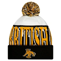 Men's New Era  Orange BC Lions Turf Traditions Cuffed Knit Hat with Pom