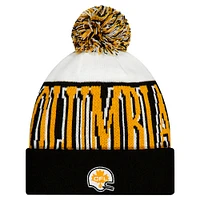 Men's New Era  Orange BC Lions Turf Traditions Cuffed Knit Hat with Pom