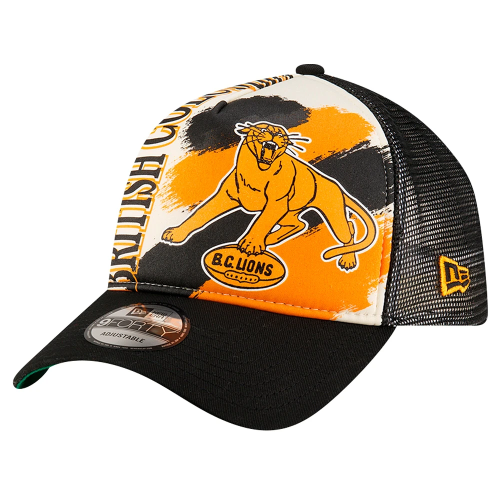 Men's New Era White BC Lions Turf Traditions 9FORTY Adjustable Hat